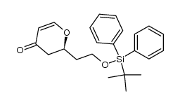 (-)-(2S)-2-[2-(tert-butyldiphenylsiloxy)ethyl]-2H-pyran-4(3H)-one Structure