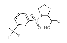 1-{[3-(三氟甲基)苯基]磺酰基}-2-吡咯烷羧酸图片