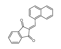 2-(萘-1-基甲基烯)-1H-茚-1,3(2H)-二酮结构式