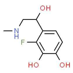 1,2-Benzenediol, 3-fluoro-4-[(1S)-1-hydroxy-2-(methylamino)ethyl]- (9CI)结构式