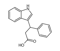 3-(1H-indol-3-yl)-3-phenylpropanoic acid Structure