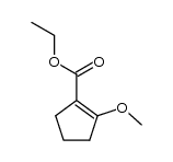 ethyl 2-methoxycyclopentene carboxylate Structure