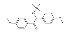 1,2-bis-(4-methoxyphenyl)-2-[(trimethylsilyl)oxy]ethanone Structure