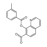 m-Toluic acid 7-nitro-8-quinolyl ester Structure