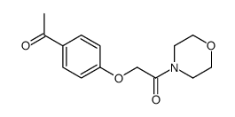 4’-morpholinocarbonylmethoxy-acetophenon结构式