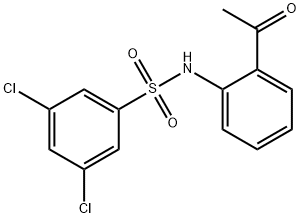 n-(2-acetylphenyl)-3,5-dichlorobenzenesulfonamide Structure