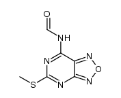 7-formamido-5-(methylthio)furazano[3,4-d]pyrimidine结构式