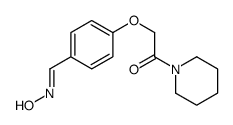 p-(Piperidinocarbonylmethoxy)benzaldehyde oxime structure