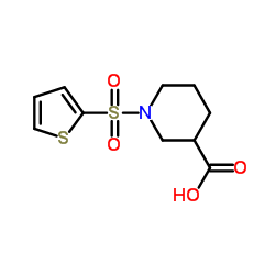 1-(THIOPHENE-2-SULFONYL)-PIPERIDINE-3-CARBOXYLIC ACID structure