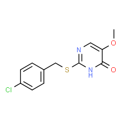 2-[(4-CHLOROBENZYL)SULFANYL]-5-METHOXY-4-PYRIMIDINOL Structure