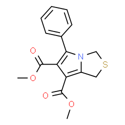 Dimethyl 5-phenyl-1H-pyrrolo[1,2-c][1,3]thiazole-6,7-dicarboxylate Structure