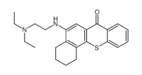 2-(beta-diethylaminoethylamino)-3,4-cyclohexenothiaxanthone Structure