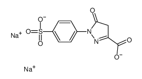 disodium 4,5-dihydro-5-oxo-1-(4-sulphonatophenyl)-1H-pyrazole-3-carboxylate Structure