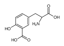 5-[(2S)-2-amino-2-carboxyethyl]-2-hydroxybenzoic acid Structure