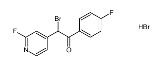 2-bromo-1-(4-fluorophenyl)-2-(2-fluoro-pyridin-4-yl)ethanone hydrobromide Structure