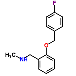 1-{2-[(4-Fluorobenzyl)oxy]phenyl}-N-methylmethanamine Structure