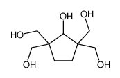 2,2,5,5-tetrakis(hydroxymethyl)cyclopentan-1-ol结构式