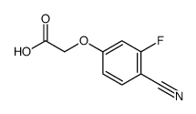 2-(4-cyano-3-fluorophenoxy)acetic acid Structure