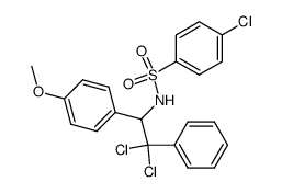 N-[1-(4-methoxyphenyl)-2-phenyl-2,2-dichloroethyl]parachlorophenylsulfonamide Structure