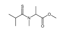 methyl (R/S)-N-methyl-N-(2-methylpropanethioyl)alaninate Structure