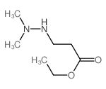 ethyl 3-(2,2-dimethylhydrazinyl)propanoate结构式