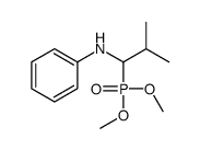 N-(1-dimethoxyphosphoryl-2-methylpropyl)aniline Structure