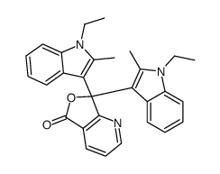 3,3-Bis(1-ethyl-2-methyl-1H-indol-3-yl)-4-azaphthalide Structure