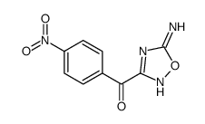 (5-amino-1,2,4-oxadiazol-3-yl)-(4-nitrophenyl)methanone结构式