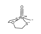 CH3ReO(2-mercaptoethyl ether) Structure