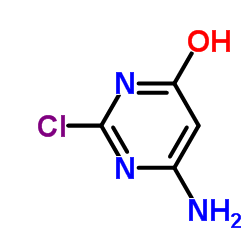 6-Amino-2-chloropyrimidin-4(3H)-one structure