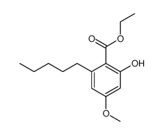 ethyl 2-hydroxy-4-methoxy-6-pentylbenzoate结构式