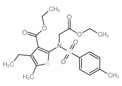 Ethyl 2-((2-ethoxy-2-oxoethyl)((4-methylphenyl)sulfonyl)amino)-4-ethyl-5-methyl-3-thiophenecarboxylate picture