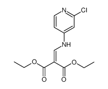 diethyl N-(2-chloro-4-pyridyl)aminomethylenemalonate结构式