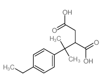 2-[2-(4-ethylphenyl)propan-2-yl]butanedioic acid结构式