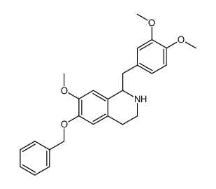 1-(3,4-dimethoxy)benzyl-1,2,3,4-tetrahydro-6-benzyloxy-7-methoxyisoquinoline结构式