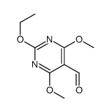 5-Pyrimidinecarboxaldehyde,2-ethoxy-4,6-dimethoxy-(9CI) structure