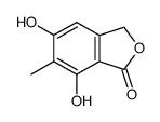 5,7-Dihydroxy-6-methylphthalide Structure