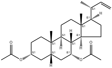 24-Nor-5β-chol-22-ene-3α,7α-diol diacetate Structure