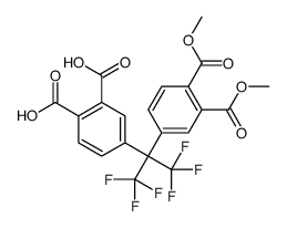 4-[2-[3,4-bis(methoxycarbonyl)phenyl]-1,1,1,3,3,3-hexafluoropropan-2-yl]phthalic acid结构式