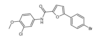 5-(4-bromophenyl)-N-(3-chloro-4-methoxyphenyl)furan-2-carboxamide Structure