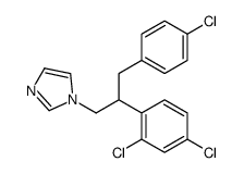 1-[3-(4-chlorophenyl)-2-(2,4-dichlorophenyl)propyl]imidazole结构式