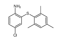 4-chloro-2-(2,4,6-trimethylphenyl)sulfanylaniline结构式