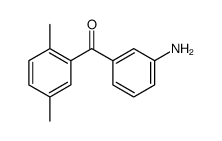 (3-aminophenyl)-(2,5-dimethylphenyl)methanone结构式