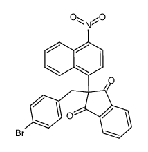 2-(4-Bromo-benzyl)-2-(4-nitro-naphthalen-1-yl)-indan-1,3-dione Structure