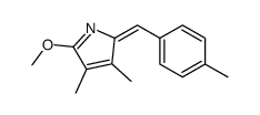 2-methoxy-3,4-dimethyl-5-[(4-methylphenyl)methylidene]pyrrole Structure