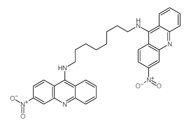 1,8-Octanediamine,N,N'-bis(3-nitro-9-acridinyl)- (9CI)结构式