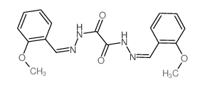 Ethanedioic acid,1,2-bis[2-[(2-methoxyphenyl)methylene]hydrazide]结构式