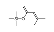 trimethyl(4-methylpenta-1,3-dien-2-yloxy)silane结构式