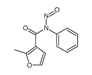 2-methyl-N-nitroso-N-phenylfuran-3-carboxamide Structure