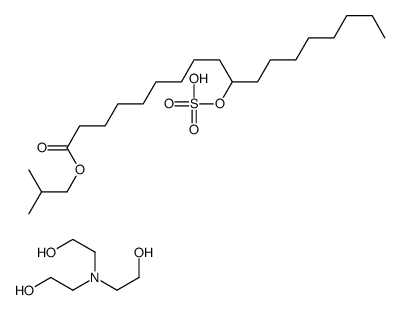 2-[bis(2-hydroxyethyl)amino]ethanol,2-methylpropyl 10-sulfooxyoctadecanoate结构式